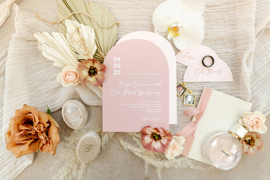 Arch Shaped Invitation Suite